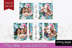 Spring Photo Mug Wrap PNG - Flowers Picture Frame Mug Product Image 1