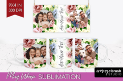 Spring Photo Mug Wrap PNG - Flowers Picture Frame Mug Product Image 1