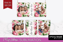 Spring Photo Mug Wrap PNG - Flowers Picture Frame Mug Product Image 1