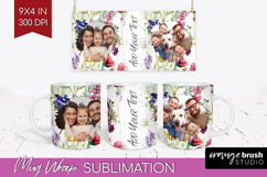 Spring Photo Mug Wrap PNG - Flowers Picture Frame Mug Product Image 1