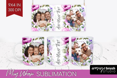 Spring Photo Mug Wrap PNG - Flowers Picture Frame Mug Product Image 1
