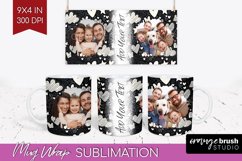 Valentines Day Photo Mug Wrap PNG - Heart Picture Frame Mug Product Image 1