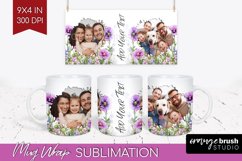 Wildflowers Photo Mug Wrap PNG - Floral Picture Frame Mug Product Image 1
