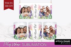 Wildflowers Photo Mug Wrap PNG - Floral Picture Frame Mug Product Image 1