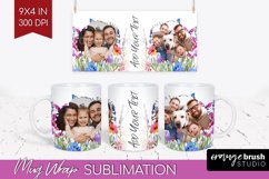 Wildflowers Photo Mug Wrap PNG - Floral Picture Frame Mug Product Image 1