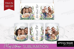 Wildflowers Photo Mug Wrap PNG - Summer Flowers Picture Mug Product Image 1