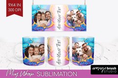 Alcohol Ink Photo Mug Wrap PNG - Marble Picture Frame Mug Product Image 1