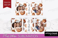 Pumpkun Photo Mug Wrap PNG - Fall Picture Frame Mug Product Image 1