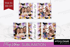 Halloween Photo Mug Wrap PNG - Spooky Picture Frame Mug Product Image 1