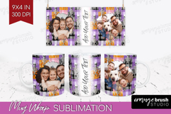 Halloween Photo Mug Wrap PNG - Spooky Picture Frame Mug Product Image 1