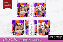 Halloween Photo Mug Wrap PNG - Spooky Picture Frame Mug Product Image 1