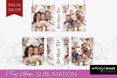 Rose Photo Mug Wrap PNG - Floral Picture Frame Mug Product Image 1