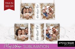 Rose Photo Mug Wrap PNG - Floral Picture Frame Mug Product Image 1