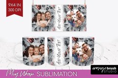 Rose Photo Mug Wrap PNG - Floral Picture Frame Mug Product Image 1