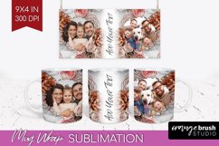 Rose Photo Mug Wrap PNG - Floral Picture Frame Mug Product Image 1