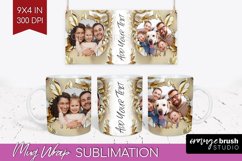 Rose Photo Mug Wrap PNG - Floral Picture Frame Mug Product Image 1
