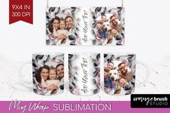 Rose Photo Mug Wrap PNG - Floral Picture Frame Mug Product Image 1