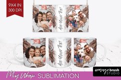 Rose Photo Mug Wrap PNG - Floral Picture Frame Mug Product Image 1