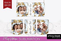 Rose Photo Mug Wrap PNG - Floral Picture Frame Mug Product Image 1