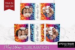 Leopard Print Photo Mug Wrap PNG - Animal Pattern Picture Product Image 1