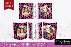 Leopard Print Photo Mug Wrap PNG - Animal Pattern Picture Product Image 1