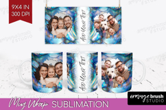 Pearl Photo Mug Wrap PNG - Pearl Texture Picture Frame Mug Product Image 1
