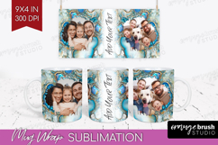 Pearl Photo Mug Wrap PNG - Pearl Texture Picture Frame Mug Product Image 1