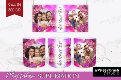 Pearl Photo Mug Wrap PNG - Pearl Texture Picture Frame Mug Product Image 1