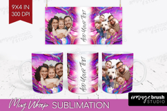 Pearl Photo Mug Wrap PNG - Pearl Texture Picture Frame Mug Product Image 1