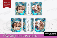 Pearl Photo Mug Wrap PNG - Pearl Texture Picture Frame Mug Product Image 1