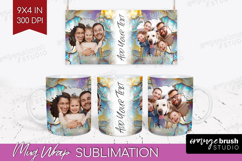 Pearl Photo Mug Wrap PNG - Pearl Texture Picture Frame Mug Product Image 1