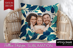 Eucalyptus Photo Pillow PNG - Botanical Picture Frame Pillow Product Image 1