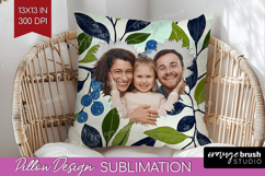 Eucalyptus Photo Pillow PNG - Botanical Picture Frame Pillow Product Image 1