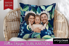Eucalyptus Photo Pillow PNG - Botanical Picture Frame Pillow Product Image 1