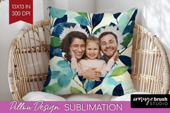 Eucalyptus Photo Pillow PNG - Botanical Picture Frame Pillow Product Image 1