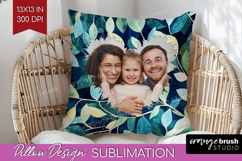 Eucalyptus Photo Pillow PNG - Botanical Picture Frame Pillow Product Image 1