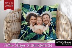 Eucalyptus Photo Pillow PNG - Botanical Picture Frame Pillow Product Image 1