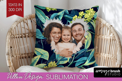 Eucalyptus Photo Pillow PNG - Botanical Picture Frame Pillow Product Image 1