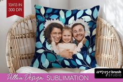 Eucalyptus Photo Pillow PNG - Botanical Picture Frame Pillow Product Image 1