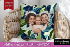 Eucalyptus Photo Pillow PNG - Botanical Picture Frame Pillow Product Image 1