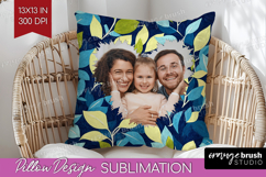 Eucalyptus Photo Pillow PNG - Botanical Picture Frame Pillow Product Image 1