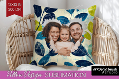 Eucalyptus Photo Pillow PNG - Botanical Picture Frame Pillow Product Image 1