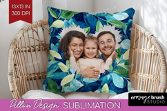 Eucalyptus Photo Pillow PNG - Botanical Picture Frame Pillow Product Image 1