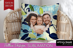 Eucalyptus Photo Pillow PNG - Botanical Picture Frame Pillow Product Image 1