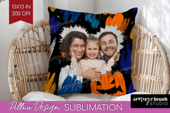Halloween Photo Pillow PNG - Brush Stroke Picture Frame Product Image 1
