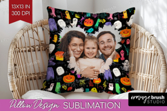 Halloween Photo Pillow PNG - Brush Stroke Picture Frame Product Image 1