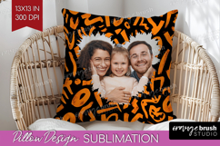 Halloween Photo Pillow PNG - Brush Stroke Picture Frame Product Image 1