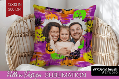Halloween Photo Pillow PNG - Brush Stroke Picture Frame Product Image 1