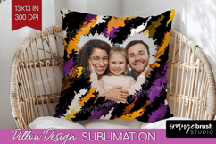 Halloween Photo Pillow PNG - Brush Stroke Picture Frame Product Image 1