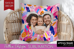 Brush Stroke Photo Pillow PNG - Abstract Texture Picture Product Image 1
